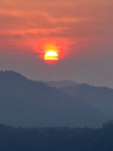 Himalayan sunrise over Singalila Ridge, West Bengal, India